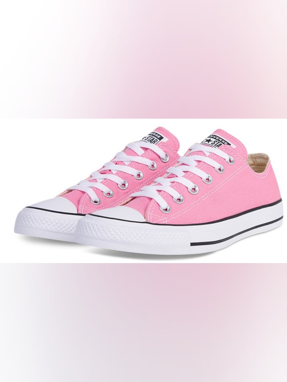 Converse Chuck Taylor Low Top Sneakers - Bright Pink Size M10 W12 Used Exc